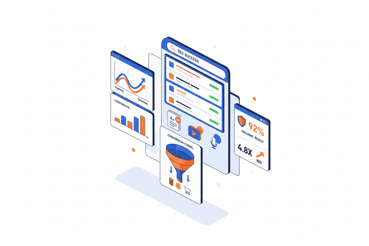 SEO Dashboard Illustration
